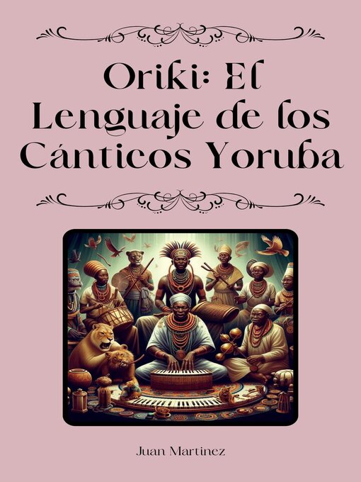 Title details for "Oriki by Juan Martinez - Available